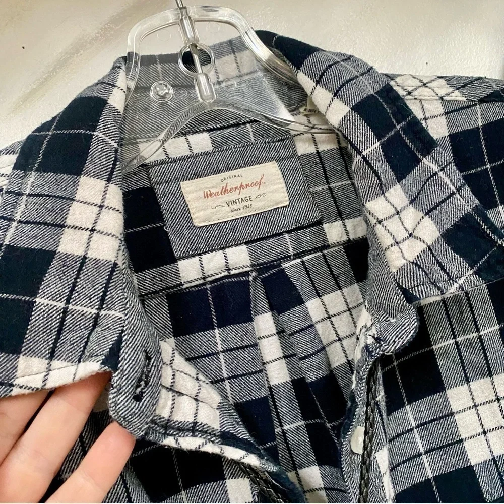 Western plaid flannel shirt w cabin cottage core resort country vibe - Picture 6 of 14